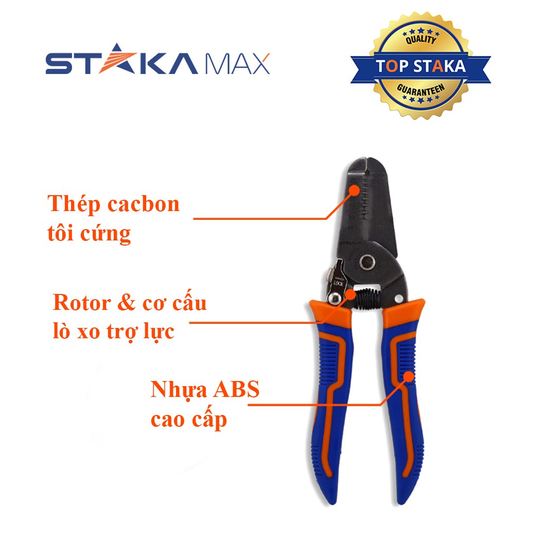 Kìm Tuốt Dây STAKA MAX (12C/H,120C/T)- KA-0781 - Ảnh 4