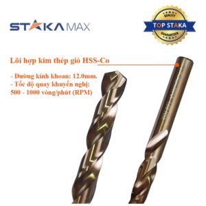 Mũi khoan Inox 12.0mm STAKA MAX (25C/H, 300C/T)- KA-4964 - Ảnh 4