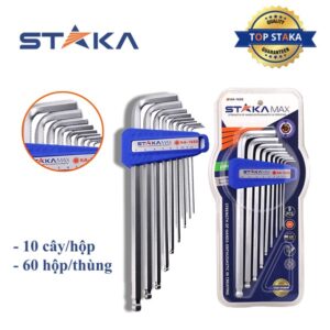 Bộ Lục Giác Dài Trắng Cao Cấp STAKA MAX (10C/H,60C/T)- KA-1650