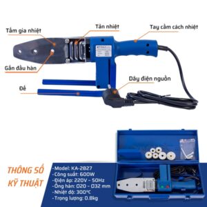Alternative view of Máy Hàn Ống Nhiệt 20-32mm 600W STAKA - Giá Tốt, Chính Hãng