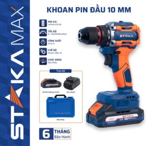 Máy Khoan Pin Từ 45N.m Đầu 10mm STAKA