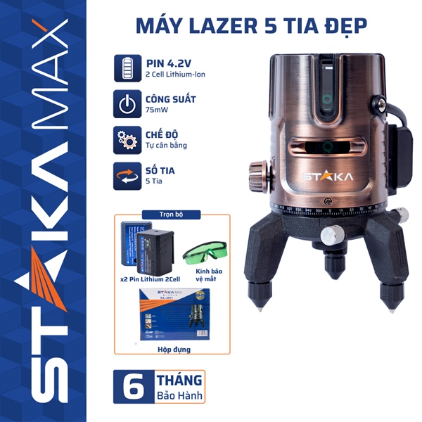 Máy Lazer 5 tia đẹp STAKA