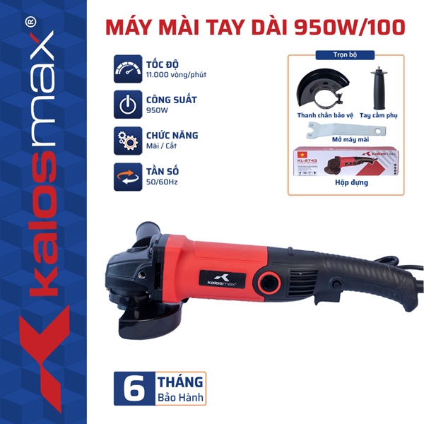 Máy Mài Tay Dài 950W/100 KALOS Max