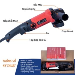 Alternative view of Máy Mài Tay Dài 950W/100 KALOS Max (10C/T)-M1 – Chính xác, giá tốt