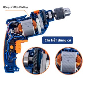 Máy Khoan Đầu 13mm- 710W Có Búa STAKA MAX (1C/H,10C/T)- KA-2765 - Ảnh 3