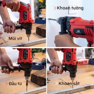Máy Khoan Điện Đầu 13mm 710W KALOS Max (10C/T)-M1 - Ảnh 4