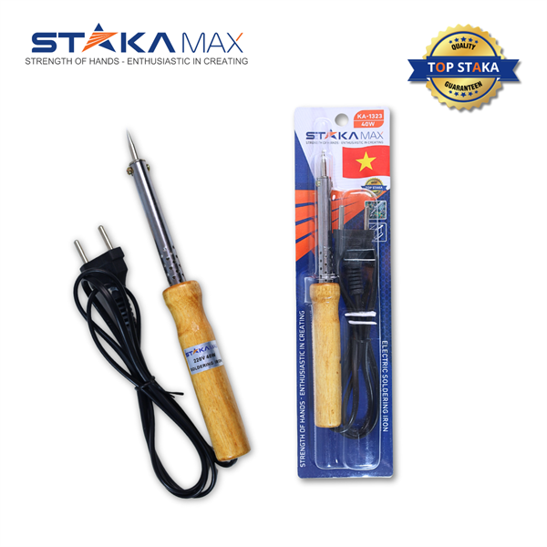 Mỏ Hàn Thiếc Cán Gỗ 80W STAKA MAX (100C/T)- KA-1324