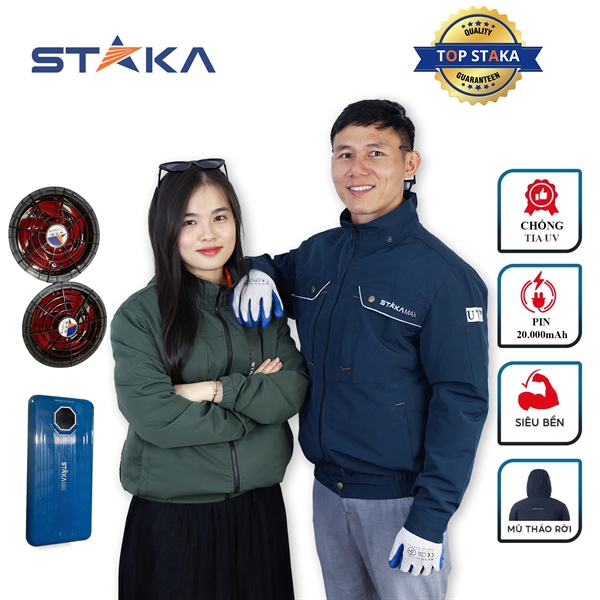 Áo Điều Hòa Chống Tia UV Size L STAKA MAX (1C/H,1C/T)- KCK - KA-6155 - Ảnh 3