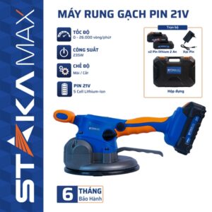 Máy Rung Gạch Pin 21V STAKA MAX (1C/H,6C/T)- KA-2914