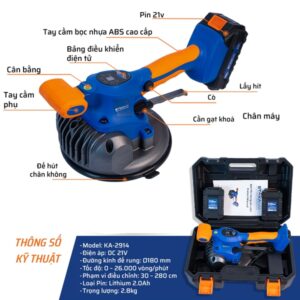 Máy Rung Gạch Pin 21V STAKA