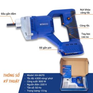 Máy đầm roi pin STAKA MAX
