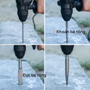 Alternative view of Máy Khoan Bê Tông 3 Chức Năng 800W KALOS Max – GIÁ TỐT, ĐA NĂNG