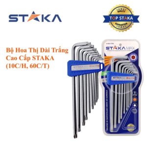 Bộ Hoa Thị Dài Trắng Cao Cấp STAKA MAX (10C/H,60C/T)- KA-1710