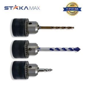 Bầu khoan sắt 13mm 3 chi tiết STAKA MAX (6C/H, 60C/T)- KA-6662 - Ảnh 4