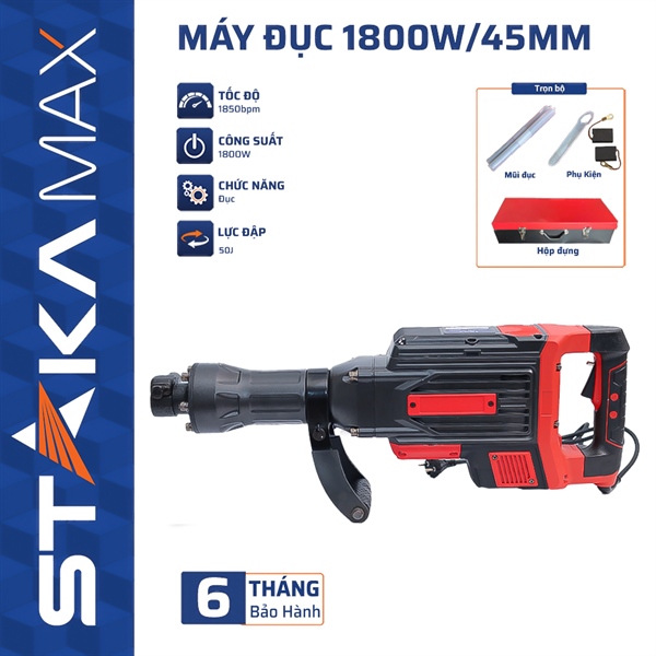 Máy Đục Phá 1800W/45mm STAKA MAX