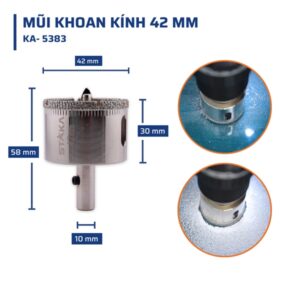 Alternative view of Mũi Khoan Kính 42 mm STAKA MAX (12C/H,96C/T)- KA-5383