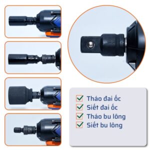 Máy Tháo Ốc Pin 600N.M Mới STAKA MAX (Không kèm pin) (1C/H,5C/T)- KA-2886 | Giá Tốt, Chính Hãng Mới Nhất 2025 - Ảnh 3