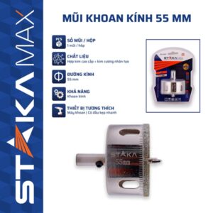 Mũi Khoan Kính 55 mm STAKA MAX (8C/H,64C/T)- KA-5387