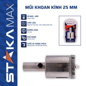 Mũi Khoan Kính 25 mm STAKA MAX (24C/H,192C/T)- KA-5378