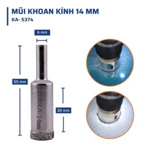 Alternative view of Mũi Khoan Kính 14 mm STAKA MAX (240C/H,1920C/T)- KA-5374