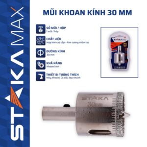 Mũi Khoan Kính 30 mm STAKA MAX (24C/H,192C/T)- KA-5380