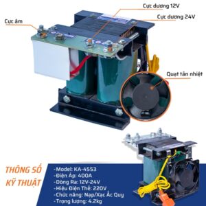 Máy Nạp 400A STAKA MAX (1C/T)-N2 - KA-4553 - Ảnh 2
