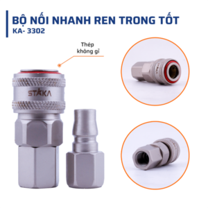 Bộ Nối Nhanh Ren Trong Tốt STAKA MAX (200C/T) - KA-3302 - Ảnh 3