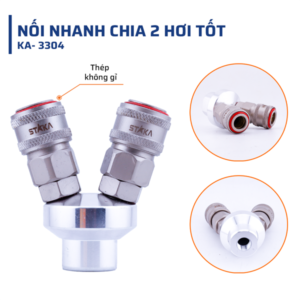 Nối Nhanh Chia 2 Hơi Tốt STAKA MAX (100C/T) - KA-3304 - Ảnh 4