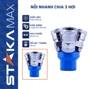 Nối Nhanh Chia 3 Hơi STAKA MAX (120C/T) - KA-3313