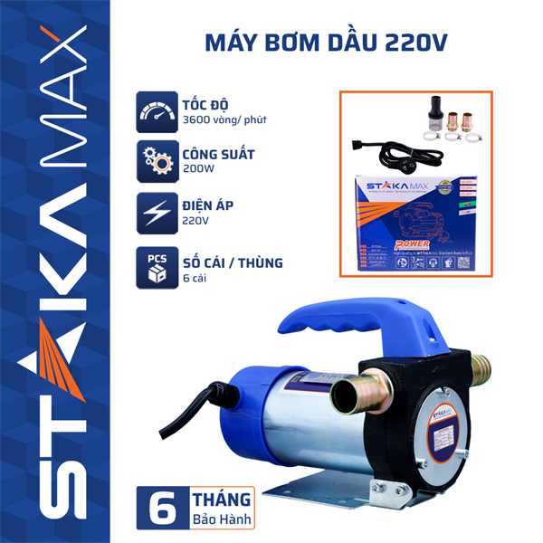 Máy Bơm Dầu 220V STAKAMAX (6C/T) - N2
