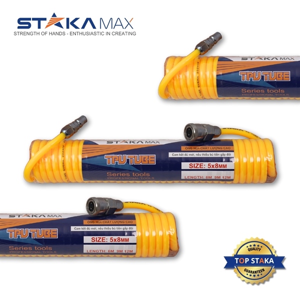 Ống xoắn 8x6m Vàng STAKAMAX (1C/H, 60C/T)