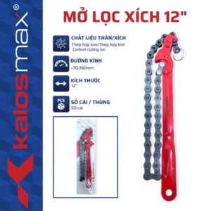 Mở lọc xích 12" Kalos Max (50C/T)