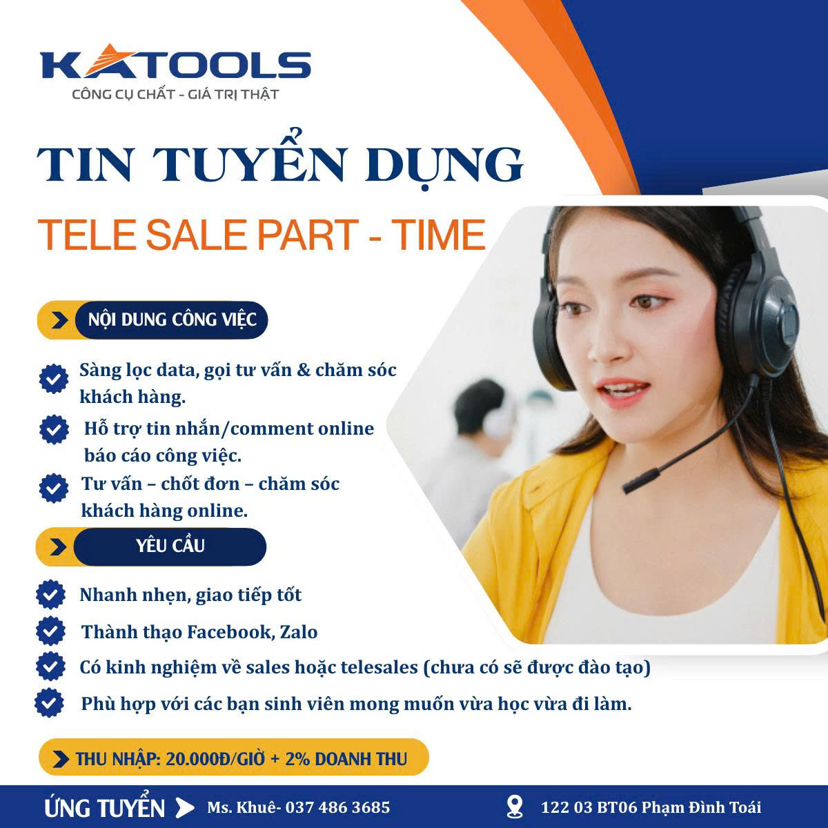 KA TOOLS TUYỂN DỤNG NHÂN SỰ KINH DOANH 