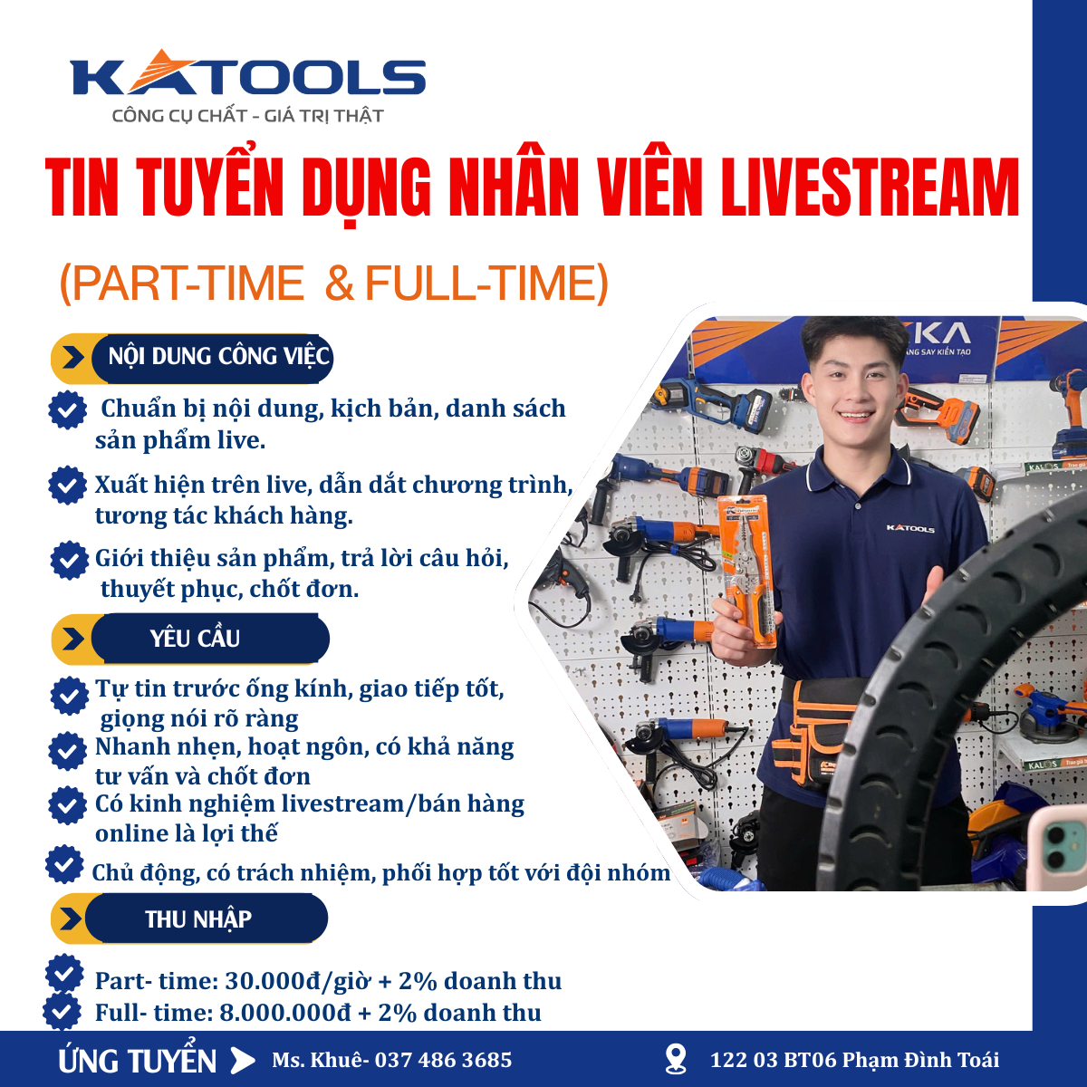KA TOOLS Tuyển dụng